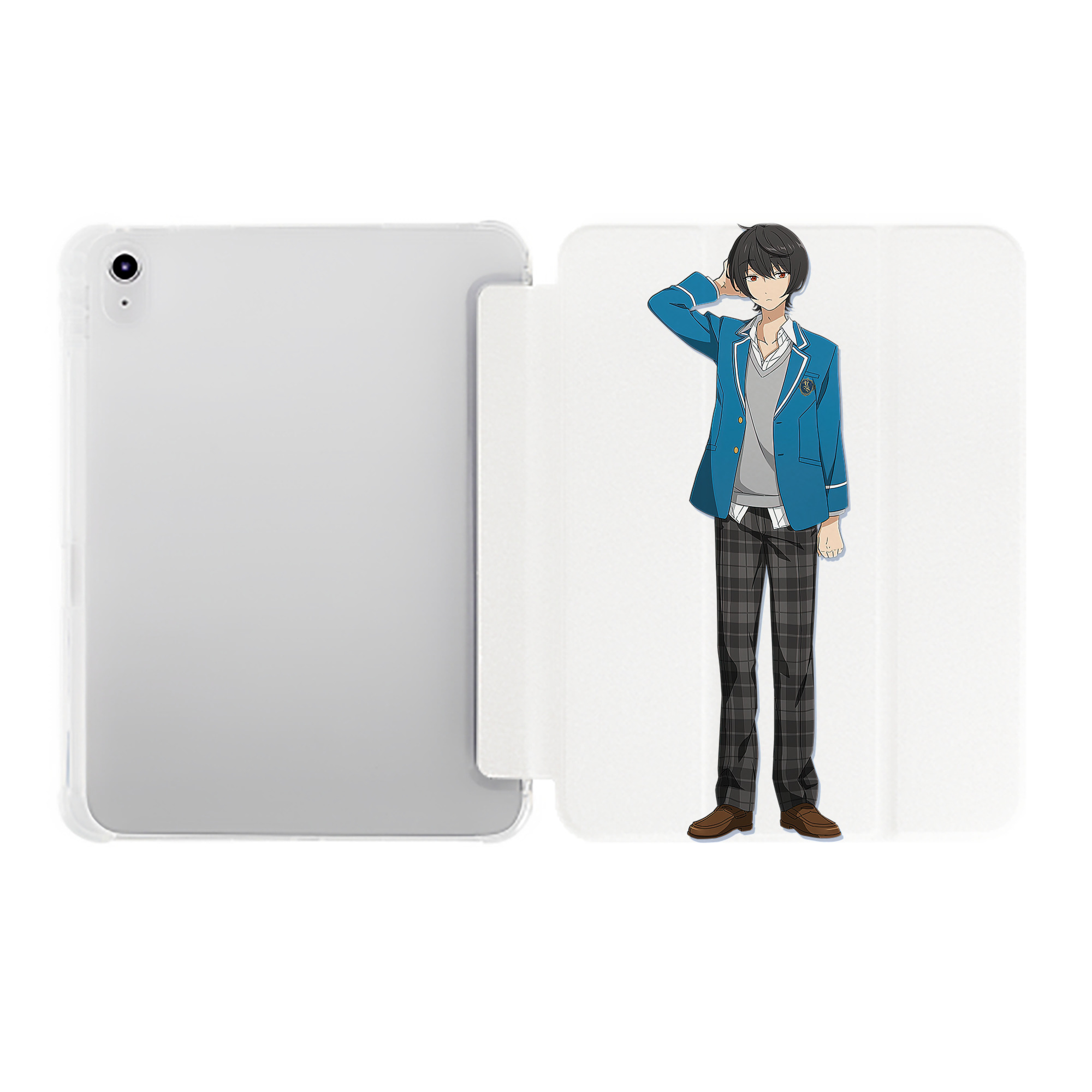 （画像用） あんさんぶるスターズ! Ensemble Stars IPad ケース ペン収納付き 三つ折りスタンド PUレザー×シリコン 対応機種9.5/10.5/10.9インチ